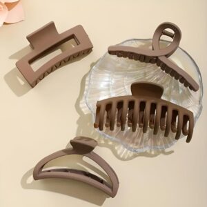 Hair Claw 4pcs Large Claw Clips For Thick Hair