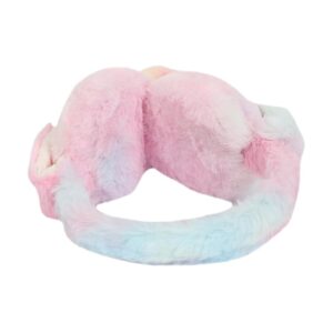 Alternative view of Cute Plush Winter Earmuffs with Long Scarf for Kids & Girls