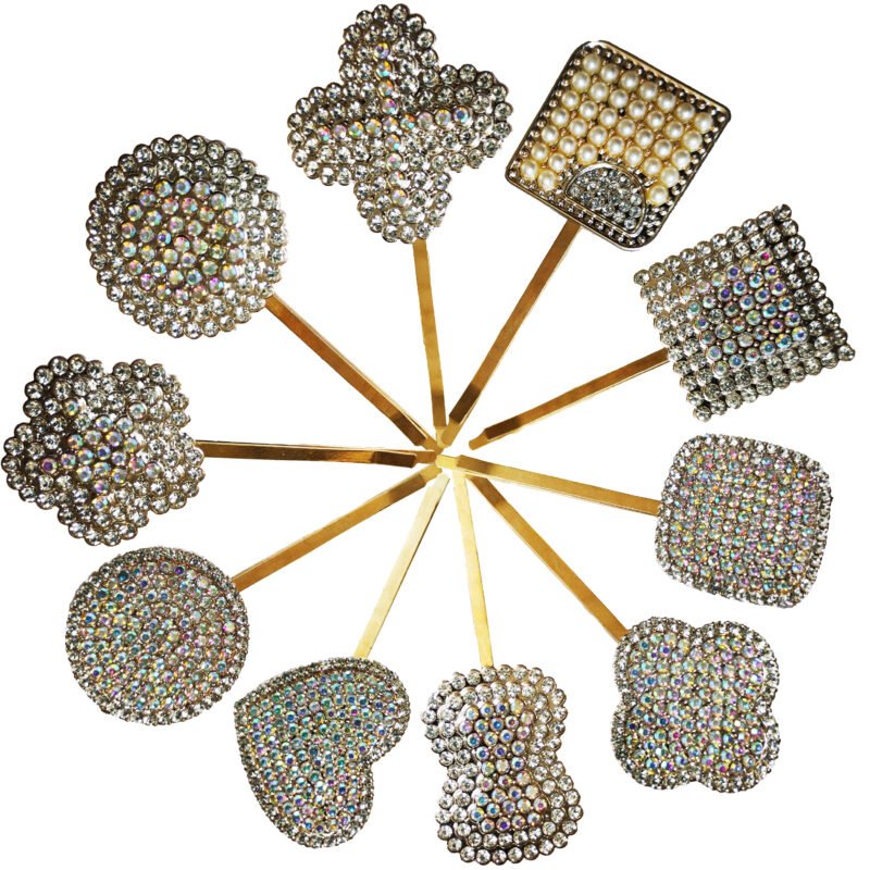 Crystal and Pearl Hair Pins for Women & Girls,