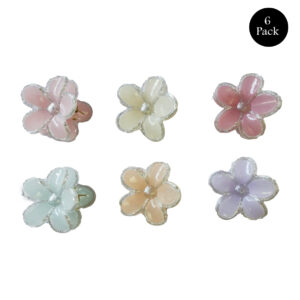 Alternative view of Pastel Floral Hair Claw Clips for Women & Girls
