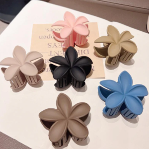 Matte Flower Hair Claw Clips for Women & Girls ( 6 Pack)