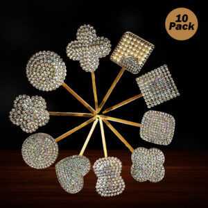 Alternative view of Crystal and Pearl Hair Pins for Women & Girls,