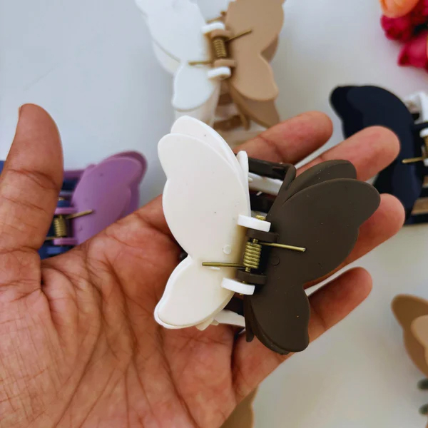 Butterfly Hair Claw Clips for Women & Girls Pack of 3pc - Image 4