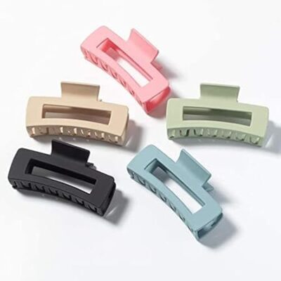 Hair Claw Clips, Strong Hold Rectangle Hair Jaw Clamp Non-Slip