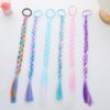 Hair Accessories for Girls Rainbow Braids Extensions Hair Color