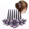Crystal Barrettes Bridal Charm Hair Accessories