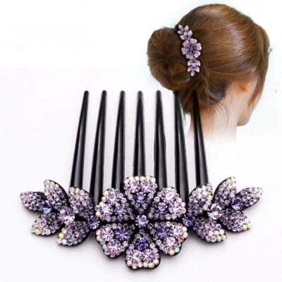 Crystal Barrettes Bridal Charm Hair Accessories