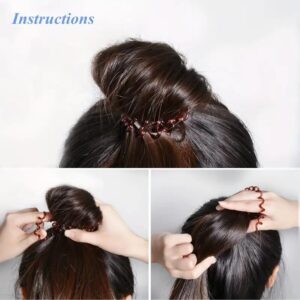 Alternative view of  6pc Spiral Hair Ties For Women Multi-Colored Metallic