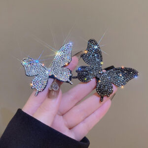 Elegant Diamond-Style Butterfly Hair Accessories